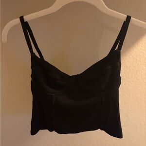 Black Corset Tank Top